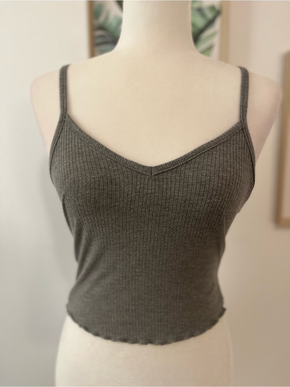 Women’s V Neck Tank Top - Gray